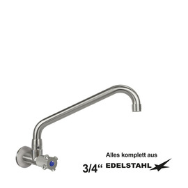 Wandventil clasix 3/4" C-Auslauf schräg A 300 mm Produktbild
