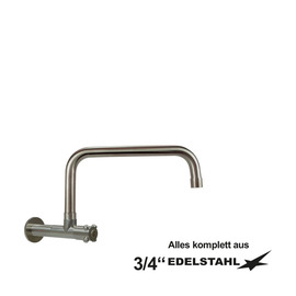 Wandventil clasix 3/4" C-Auslauf gerade Wandverlängerung L 80 mm A 300 mm Produktbild