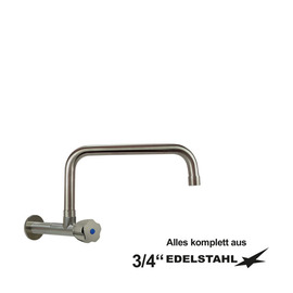 Wandventil clarix C-Auslauf gerade Sechskantgriff A 300 mm Produktbild