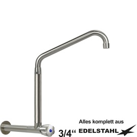 Wandventil clarix hoher C-Auslauf schräg Wandabstandsverlängerung 210 mm A 300 mm Produktbild