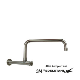 Wandventil clasix 3/4" C-Auslauf gerade Wandverlängerung L 210 mm A 350 mm Produktbild