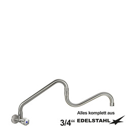 Wandventil clarix Gelenk-Schwenkauslauf A 300 - 600 mm Produktbild