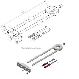 Geschirrbrause optimu 1/2" H 950 mm Produktbild 2 S