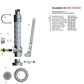 Geschirrbrause 1/2" | grau Produktbild 1 S