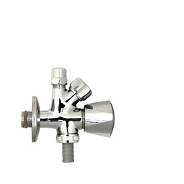 Eckregulierventil 1/2" mit Spülmaschinenanschluss Produktbild