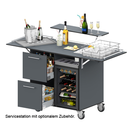 Outdoor-Servicestation mit Kühlschrank 42 ltr | Flügeltür Produktbild 1 S
