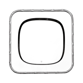 Platzteller CLASSICA Rubans versilbert quadratisch | 320 mm x 320 mm Produktbild