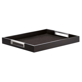 Zimmerservice-Tablett Holz schwarz 600 mm x 395 mm Produktbild