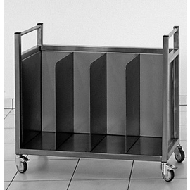 Sacktransporter Edelstahl | passend für 4 Säcke à 25 kg | 900 mm x 350 mm H 760 mm Produktbild