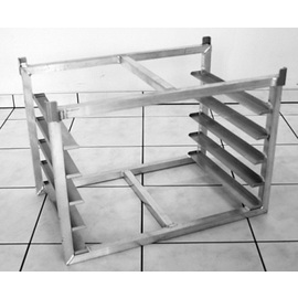 Tragerahmen, Aluminium, für Bleche 600 x 400 mm, Längseinschub Produktbild