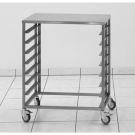 Tischwagen | Glasierwagen Abdeckblech Winkelauflagen | 650 mm x 410 mm H 760 mm Produktbild