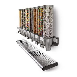 Cerealienspender zur Wandbefestigung EZ-SERV® X5 | 5 Behälter | 24,6 ltr Produktbild 1 S