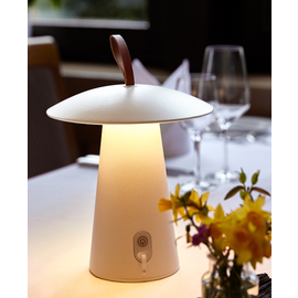 LED-Akku-Tischleuchte MUSHROOM weiß Ø 197 mm H 295 mm Produktbild 1 S