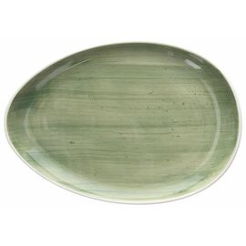 Servierplatte B-RUSH oval Porzellan grün Ø 255 mm Produktbild