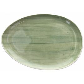 Servierplatte B-RUSH oval Porzellan grün Ø 355 mm Produktbild