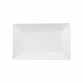 Servierplatte PLAIN rechteckig Porzellan weiß 175 mm x 277 mm Produktbild