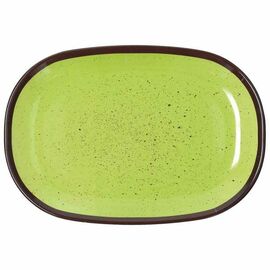Servierplatte COLOURFUL oval grün 185 mm x 270 mm Produktbild