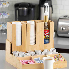 Kaffeestation | Organizer Bambus | 9 Fächer Produktbild 2 S