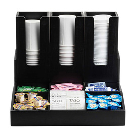 Kaffeestation | Organizer Bambus schwarz | 9 Fächer Produktbild 1 S
