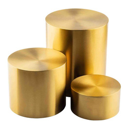 Buffetständer | 3er Set | Edelstahl goldfarben rund Produktbild