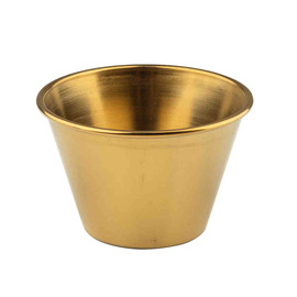 Ramekin | Schälchen 120 ml Ø 38 mm | 75 mm H 50 mm | Edelstahl goldfarben Produktbild