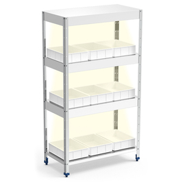 Kräuterregal | Pflanzregal mit 9 Anzuchtschalen | 1000 mm x 500 mm H 1750 mm Produktbild