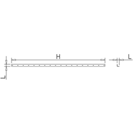 Regalständer Edelstahl H 850 mm Produktbild 2 S