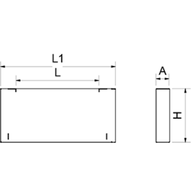 Zentralfuß IMAGINE GN 530x53x210 mm Produktbild 2 S
