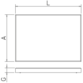 Ersatzschneidauflage, weiß, 300 x 250 x 10 mm Produktbild 2 S