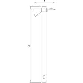 Kühlzellenaxt L 91 cm Grifffarbe gelb Produktbild 2 S