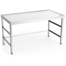 Arbeitstisch | Rand | Abflussöffnung | 1000 mm x 600 mm H 850 mm Produktbild