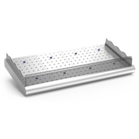 Fischtheke aus Edelstahl 1950 x 950 x H 270 mm Produktbild