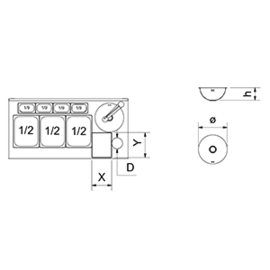 Cocktailstation Edelstahl | 1500 mm x 600 mm H 850 mm Produktbild 2 S