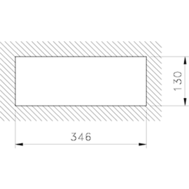 Schublade aus Edelstahl zur Montage an einem Regal, aus Edelstahl, L=500 mm Produktbild 2 S