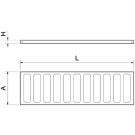 Edelstahlregal für die Weinlagerung 800 x 300 x H 31 mm Produktbild 2 S