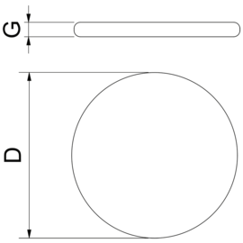 Schneidbrett PE rot Ø 500 mm x 50 mm Produktbild 2 S