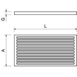 Brotschneidebrett Kunststoff weiß 430 mm x 330 mm x 40 mm Produktbild 2 S