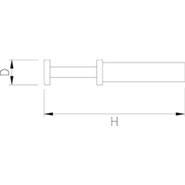 Werkzeug für Fleischwolf 55x310 mm Produktbild 2 S