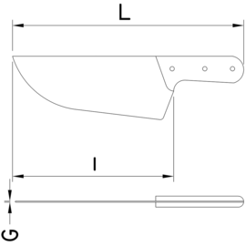 Abhäutemesser | Sortiermesser Klingenlänge 17 cm Produktbild 2 S