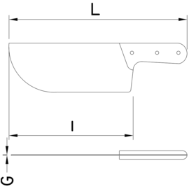 Abhäutemesser Klingenlänge 16,5 cm Produktbild 2 S