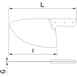 Fischmesser | Klingenlänge 30,5 cm L 42 cm Produktbild 2 S