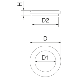 Gummiring für Abfalltrichter, gelb Produktbild 2 S