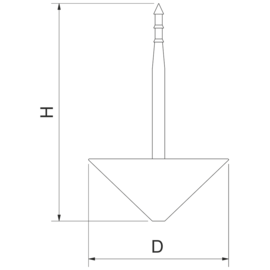 Wandbord aus Edelstahl Imagine 3 Etages 764 x 450 x H 860 mm Produktbild 2 S