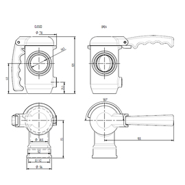 Entleerhahn 1 1/2" | feste Mutter O-Ring dichtend Produktbild 1 S