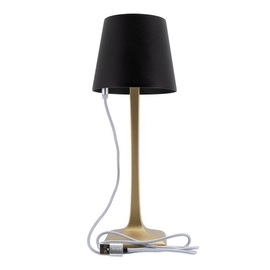LED-Tischleuchte ROMA goldfarben | schwarz H 280 mm Produktbild 1 S
