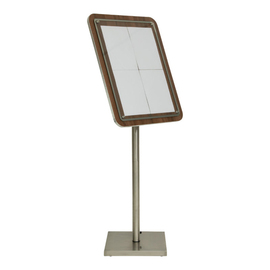 Informations-Display GLASS STAR walnussfarben für 4 Seiten A4 Produktbild 2 S