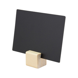 Tischtafel-Set DIN A7 6 Kreidetäfelchen | 6 Holzaufsteller | 1 Kreidestift Produktbild