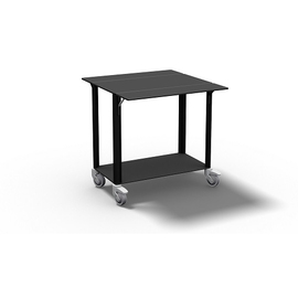 Room-Service-Wagen | schwarz | 2 Ebenen  | 770 mm x 410 mm H 760 mm Produktbild