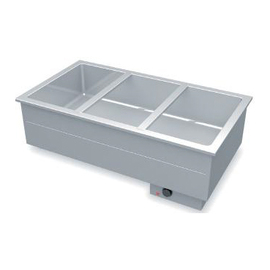 Bain-Marie Einbaugerät 1 Becken passend für 2 x GN 1/1 - 200 mm Produktbild