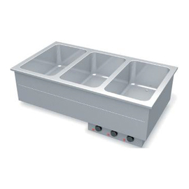 Bain-Marie Einbaugerät | Becken getrennt | passend für 2 x GN 1/1 - 200 mm Produktbild
